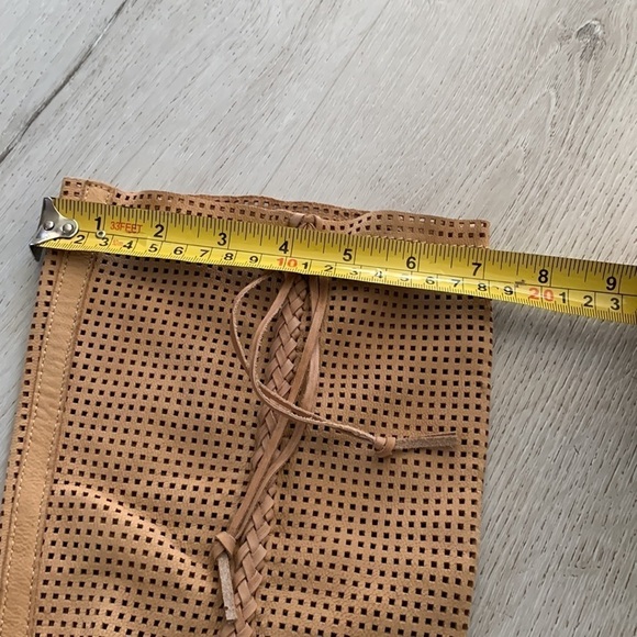 Anthropology BACIO 61 PALPARE Tan Leather KNEE BOOTS braided LEATHER HARNESS 8 - Picture 8 of 13